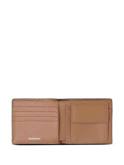 burberry london leather id wallet|Burberry embossed leather wallet.